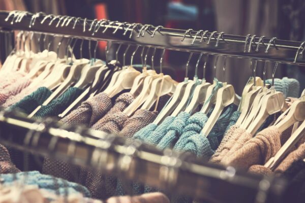 Clothes waiting to be selected
