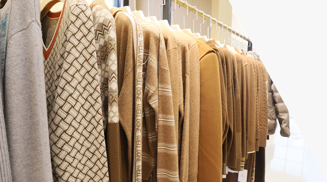 worsted cashmere sweater brown 2022